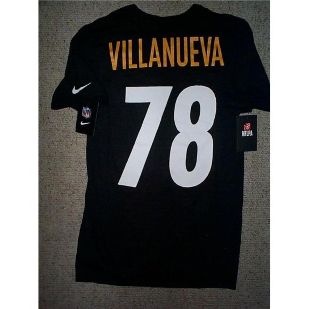 New NIKE Steelers ALEJANDRO VILLANUVA nfl Jersey Shirt Adult MENS/MEN'S - Picture 1 of 2